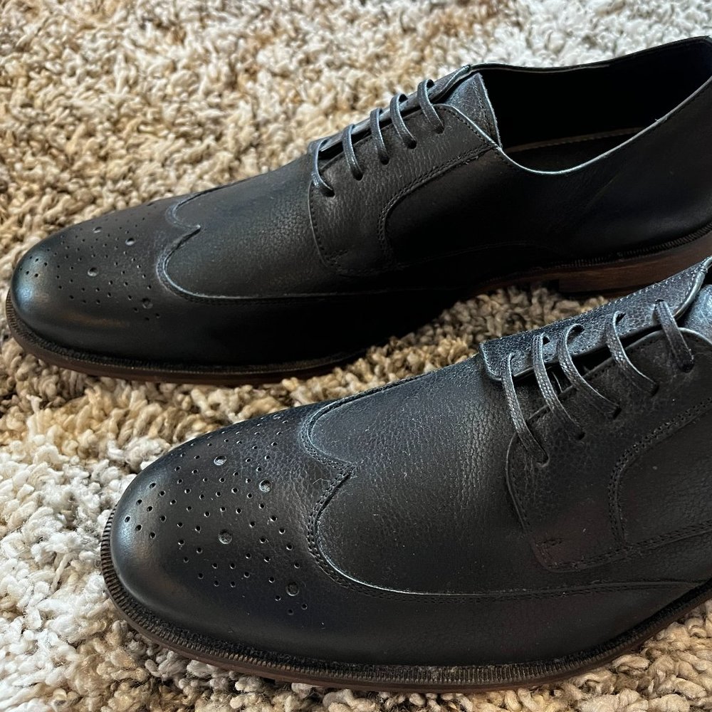 Gordon Rush Men's 11.5 M Tyson Oxford Wing Tip Dress Shoe Black 105309